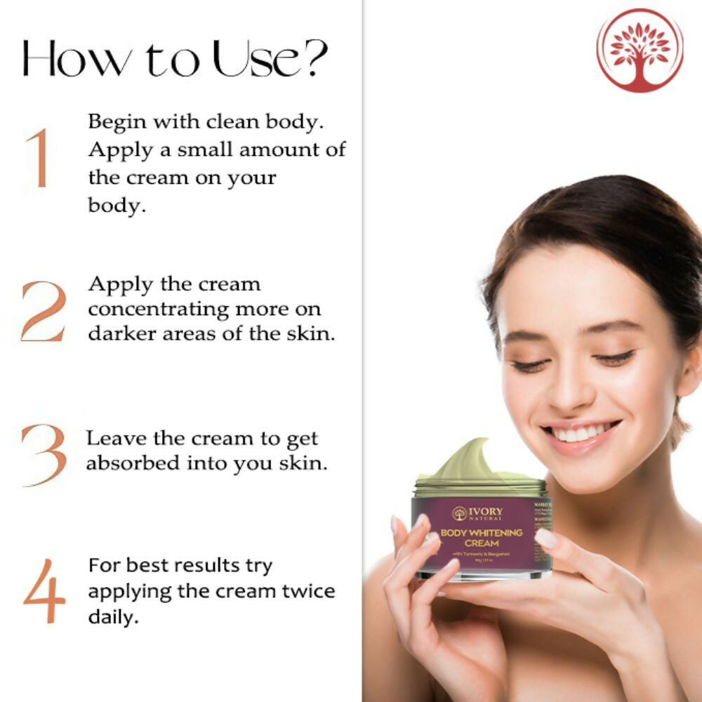 Ivory Natural Body Whitening Cream - Achieve Even Skin Tone And Smooth Texture For A Radiant Glow