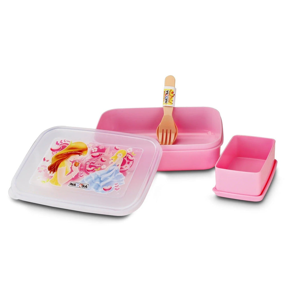 Nayasa Ninja Regular Plastic Lunch Box Pack of 2