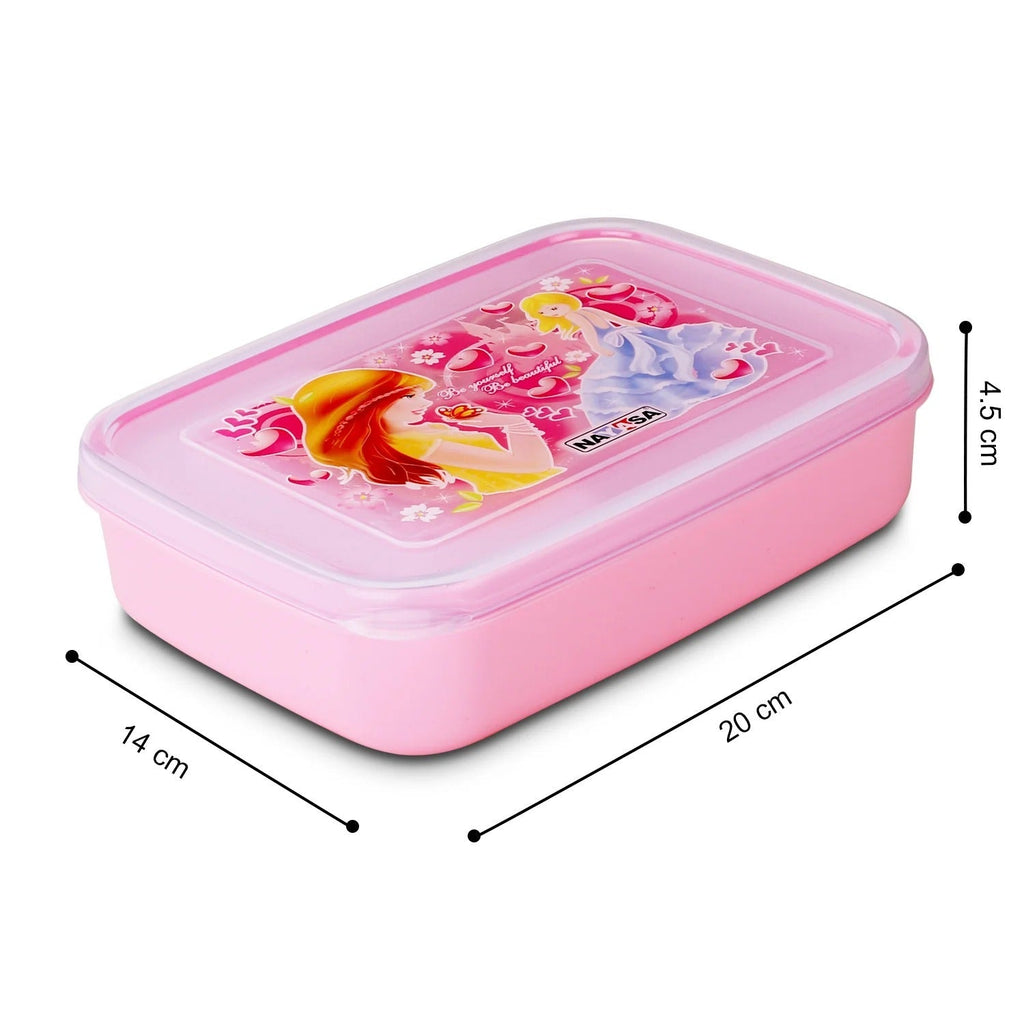 Nayasa Ninja Regular Plastic Lunch Box Pack of 2