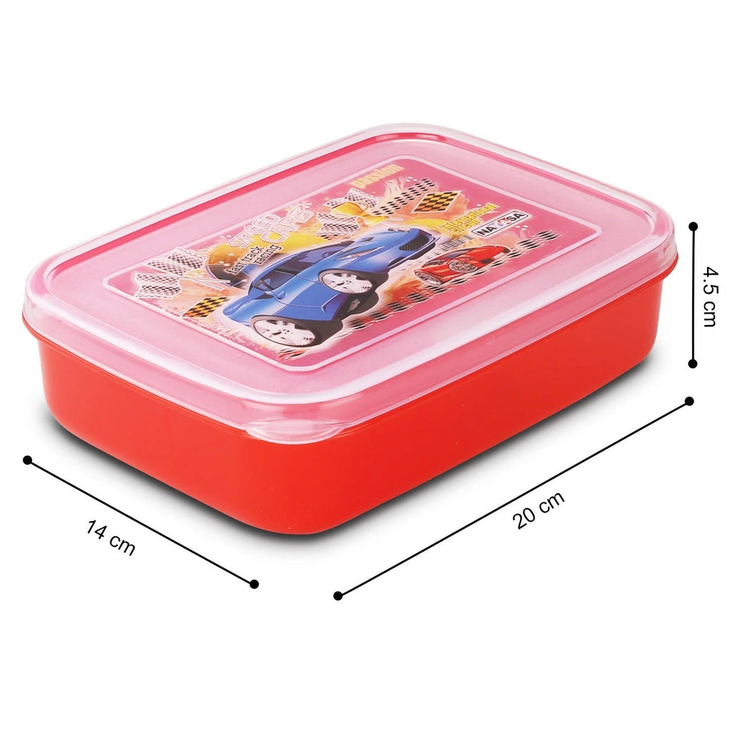 Nayasa Ninja Regular Plastic Lunch Box Pack of 2