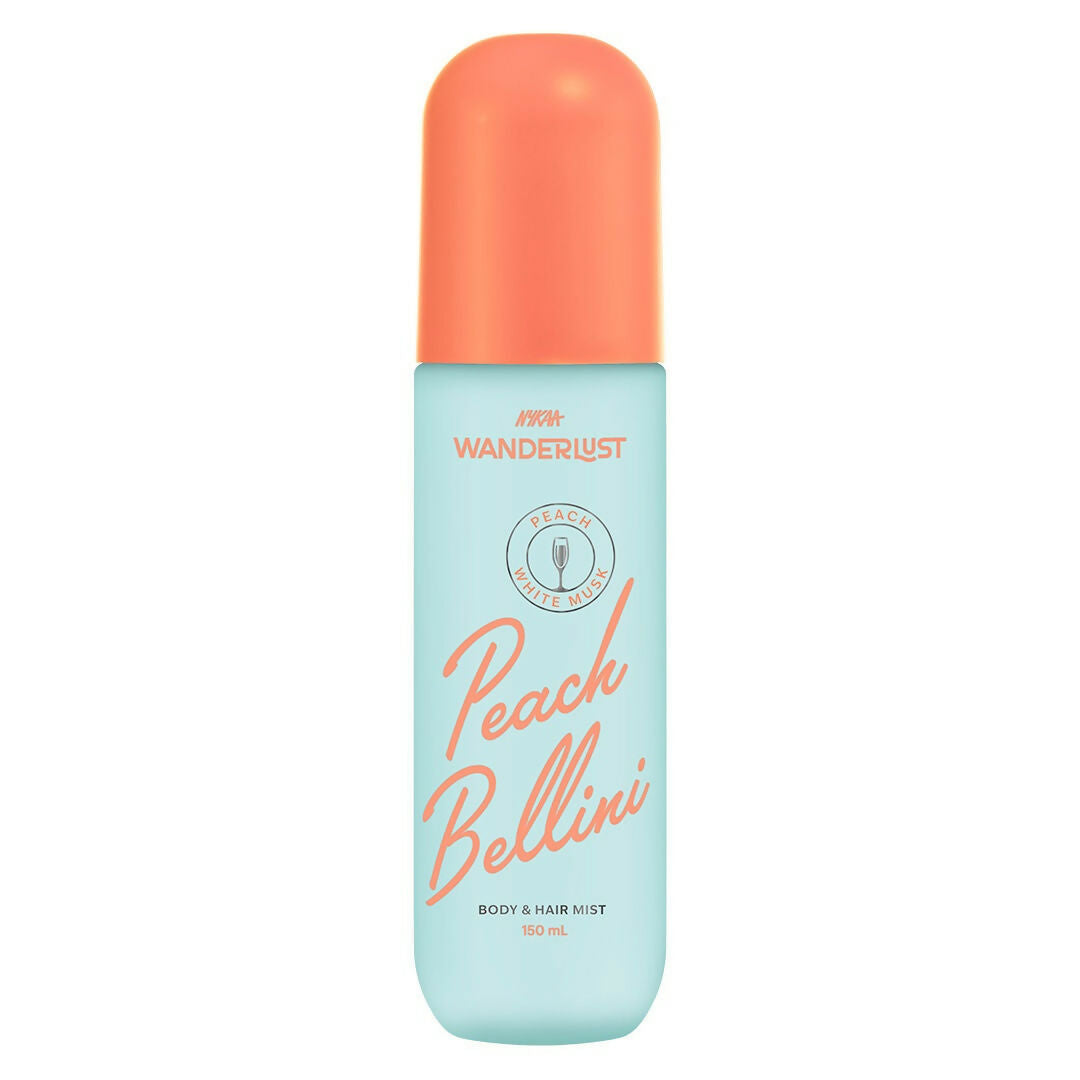 Wanderlust Peach Bellini Fruity Fresh Perfume Body & Hair Mist with White Musk