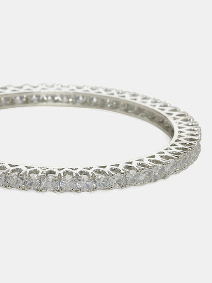 Crystal Stone Bangle- Ruby Raang