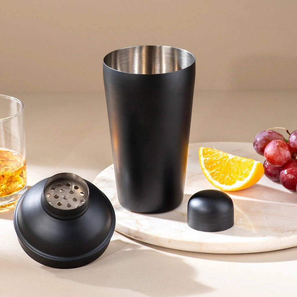 Nestroots The Premium Cocktail Shaker Matte Black Stainless Steel