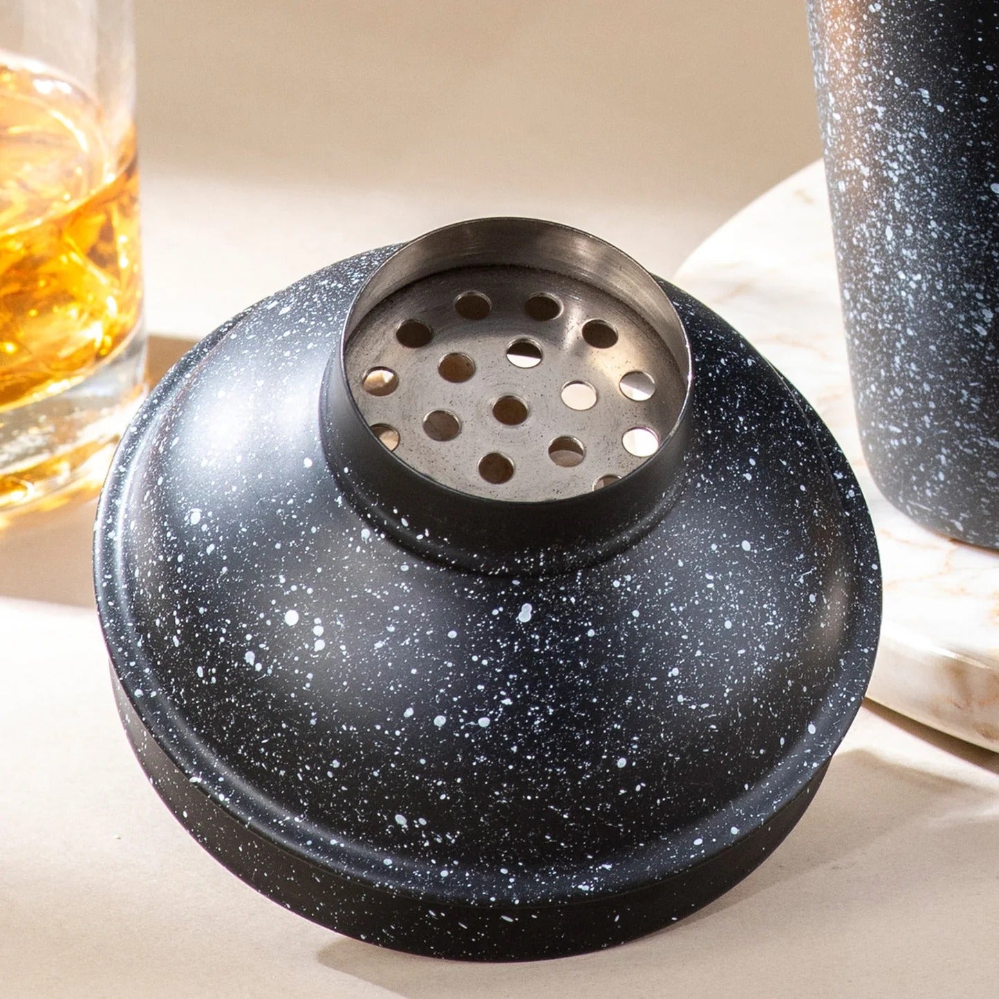 Nestroots The Unbeatable Premium Cocktail Shaker Matte Black Speckled