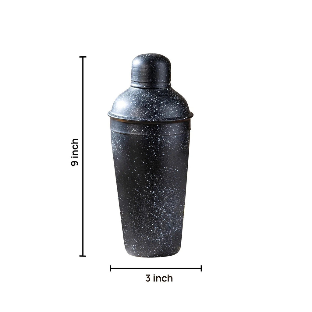 Nestroots The Unbeatable Premium Cocktail Shaker Matte Black Speckled
