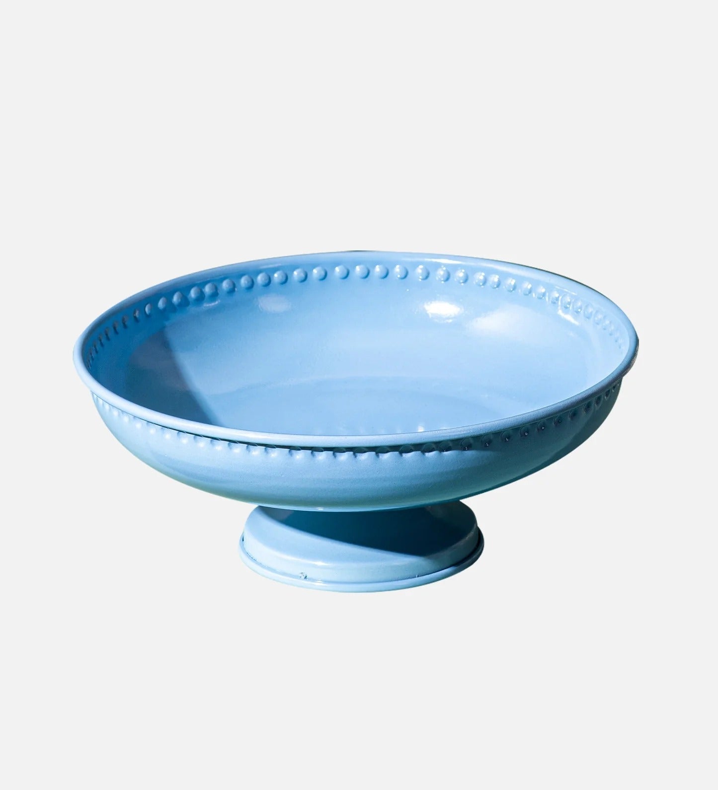 Nestroots Elegant Blue Bowl for Centerpiece Decorative Serving Bowl
