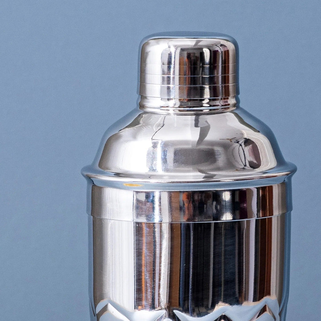 Nestroots Stylish Silver Hammered Bar Cocktail Shaker Stainless Steel