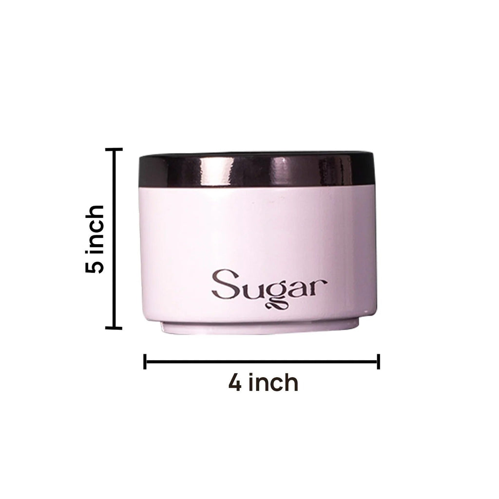 Nestroots Sleek Canister Jars Set of 3 for Storage Tea Coffee Sugar