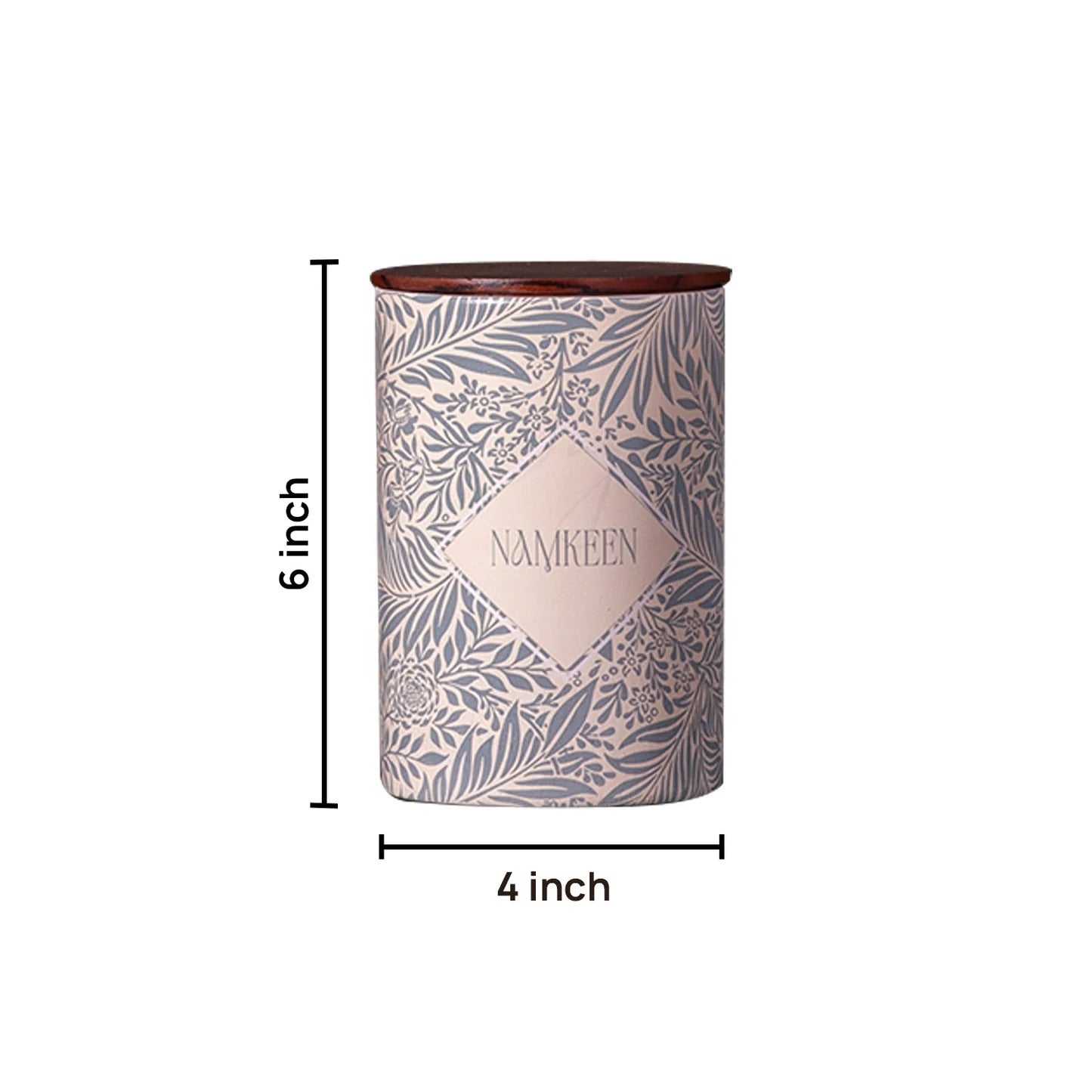 Nestroots Exquisite Floral Jars Canister Set of 4 for Tea Coffee Sugar Namkeen