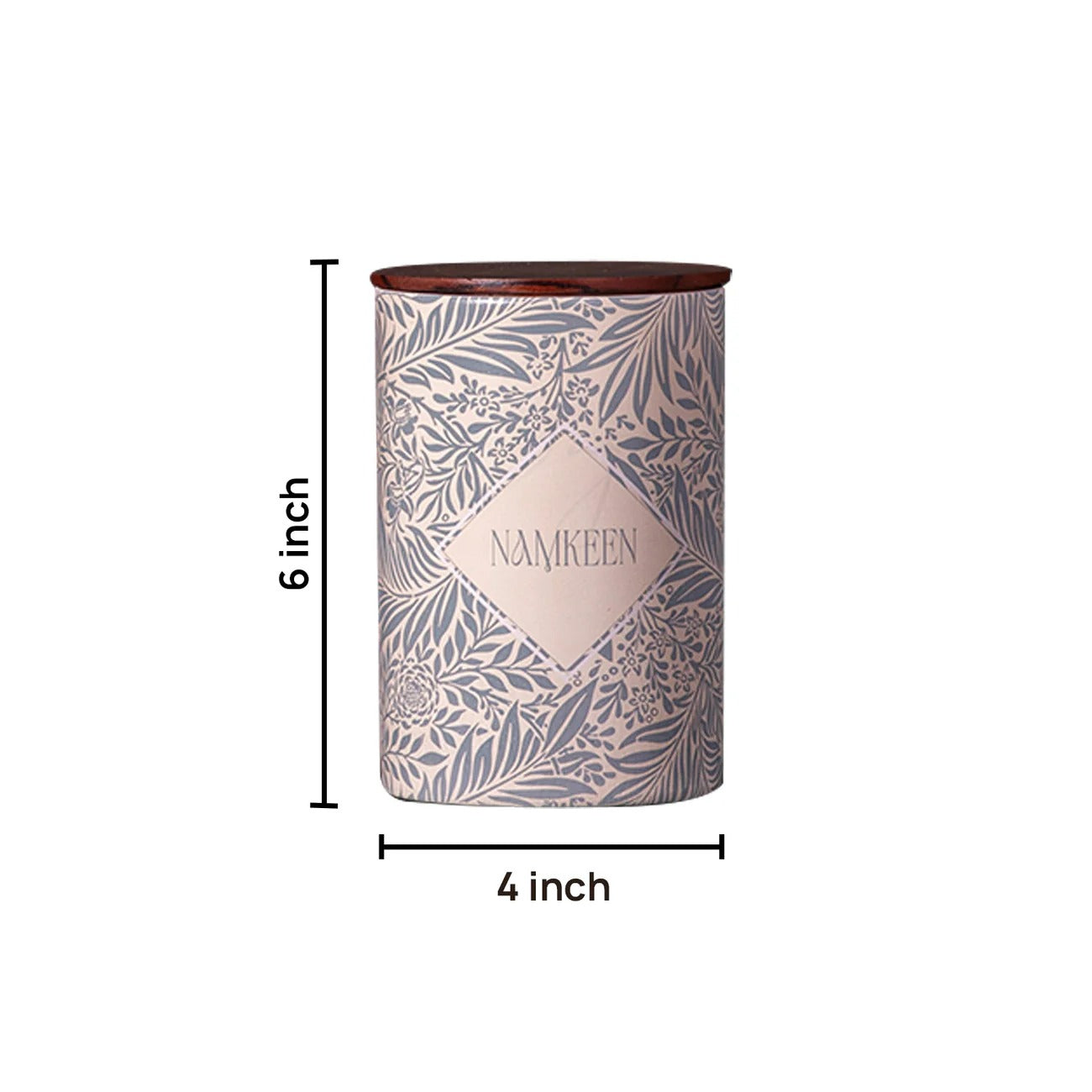 Nestroots Exquisite Floral Jars Canister Set of 4 for Tea Coffee Sugar Namkeen