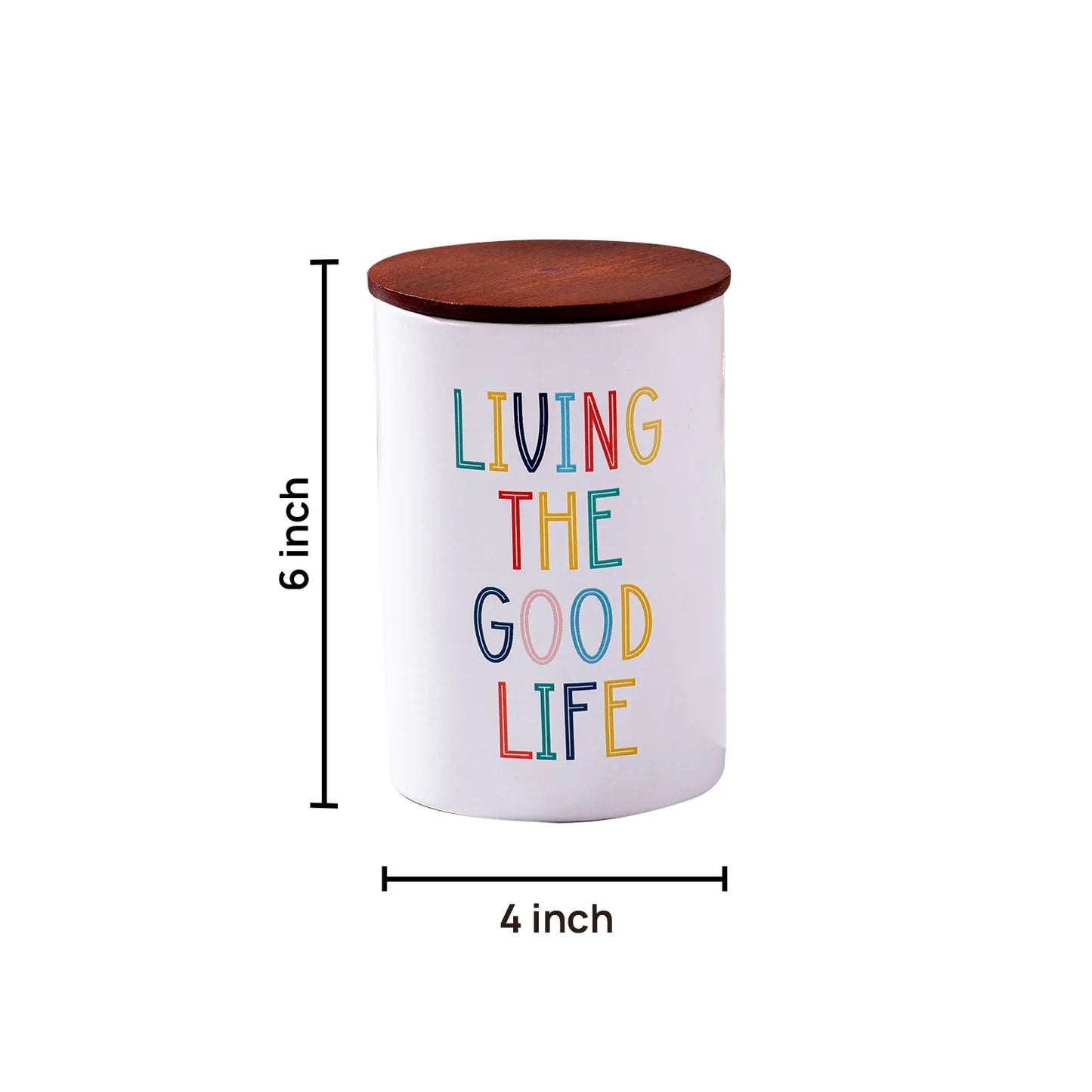 Nestroots Living The Good Life Single Jar Canister Kitchen Storage