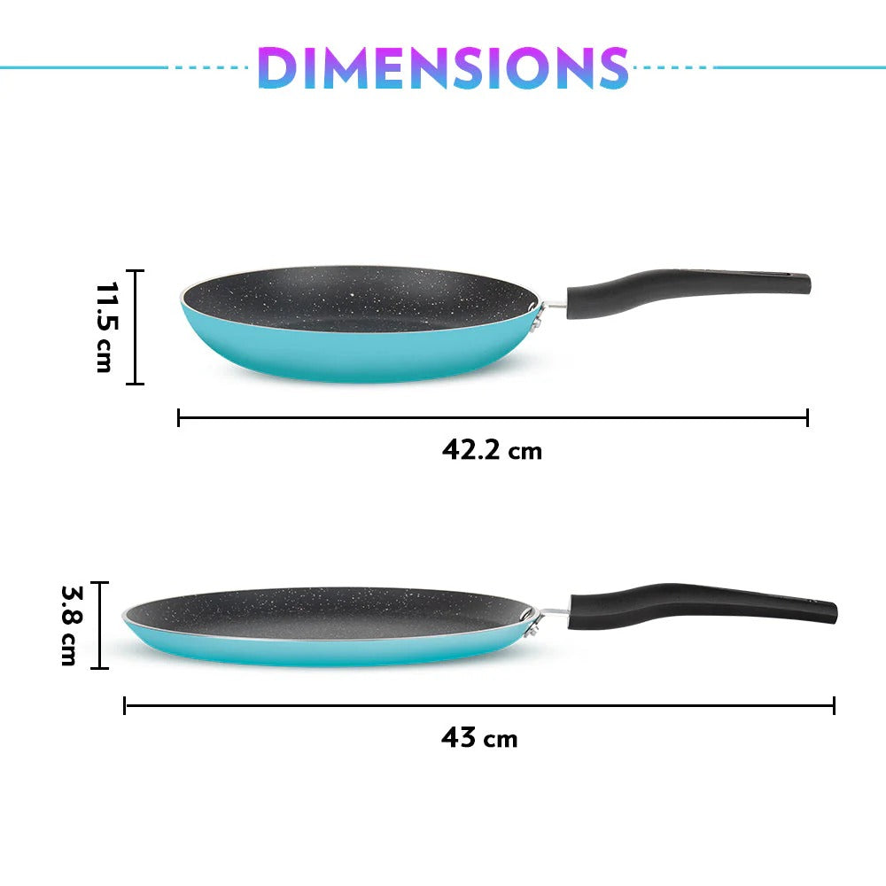 Festive Glory Cookware Set - Blue