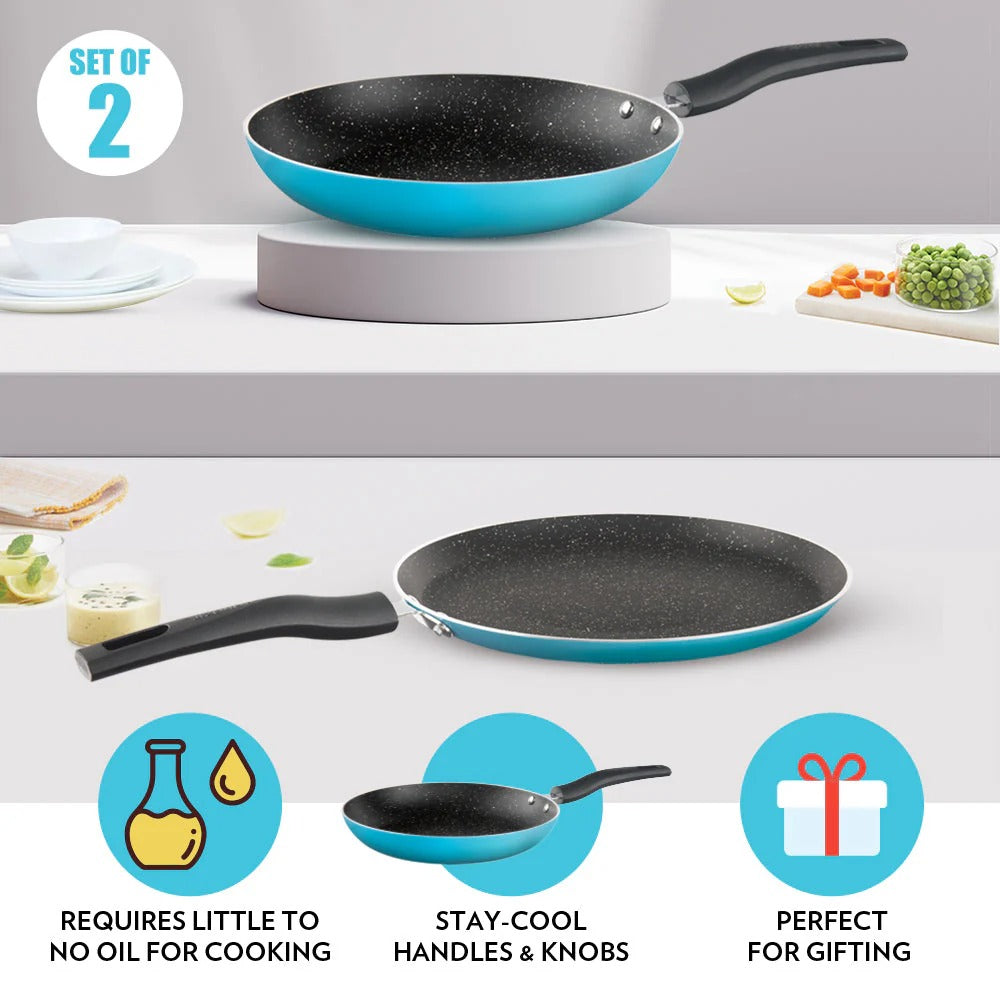 Festive Glory Cookware Set - Blue