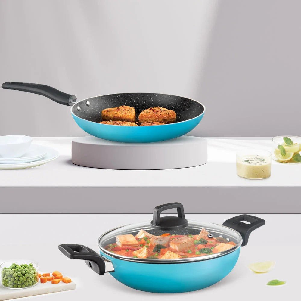 Festive Glory Cookware Set - Blue