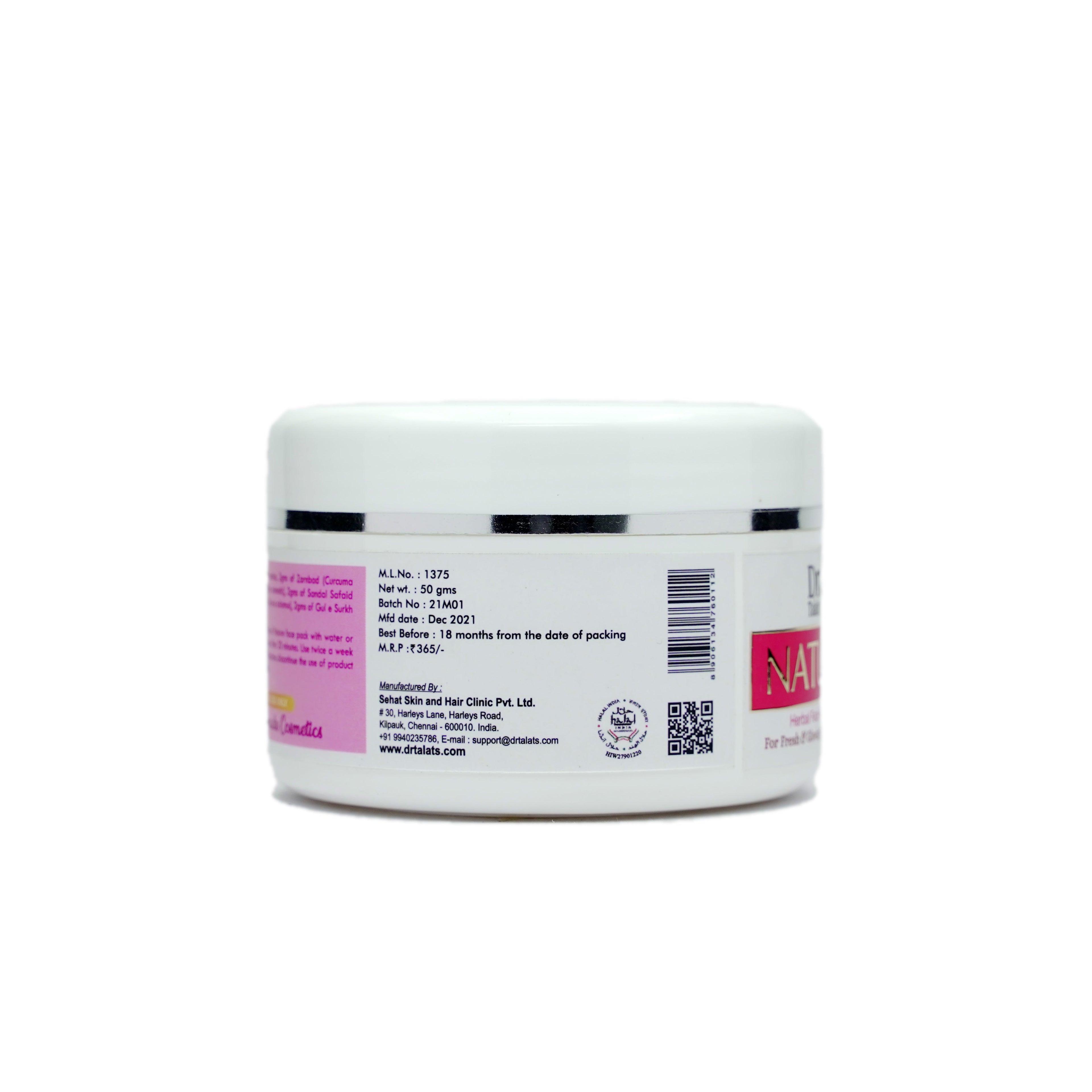 Dr. Talat's Nature Face Pack - 50 gms
