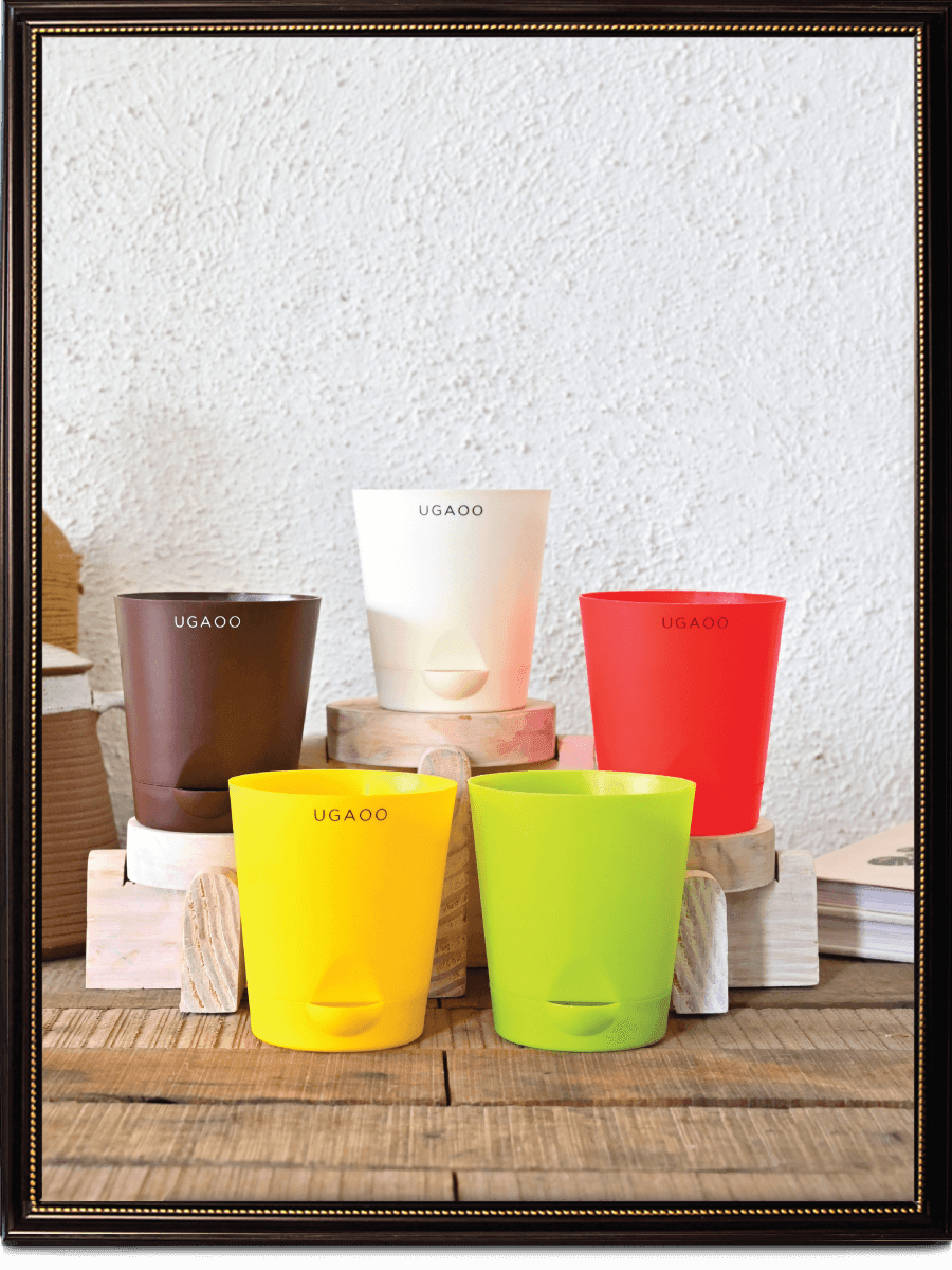 Krish Multicolour Self Watering Planter - Set of 5