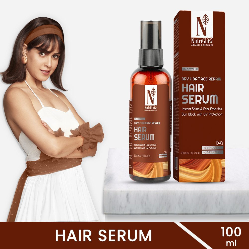 NutriGlow Advanced Organics Hair Repair Serum - 100 ml
