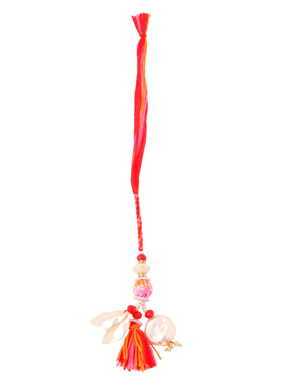 NVR Set of 2 Multicolor Artificial Stones & Beads Bhaiya Bhabhi Rakhi Combo