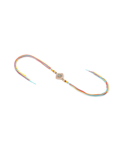 NVR Men Set of 2 Multicolor Artificial Stones Thread Rakhi, Combo for Rakshabandhan