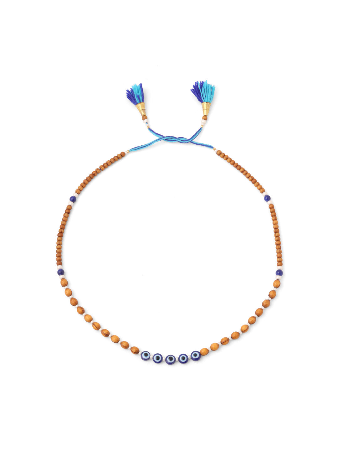 NVR Men's Evil Eye Multicolor Thread Rakhi, Combo for Rakshabandhan