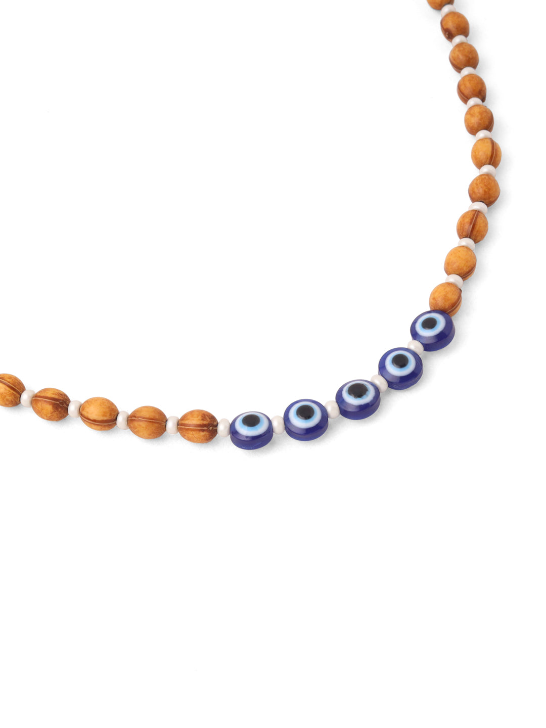 NVR Men Evil Eye Multicolor Thread Rakhi with Roli Chawal Chandan & Mishri