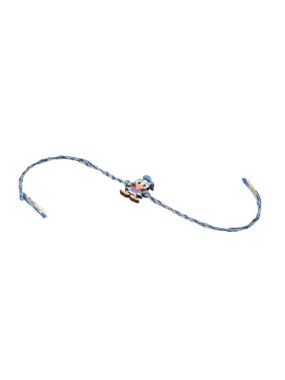 NVR Stylish Blue Cartoon Character Kids Rakhi with Roli Chawal Chandan & Mishri