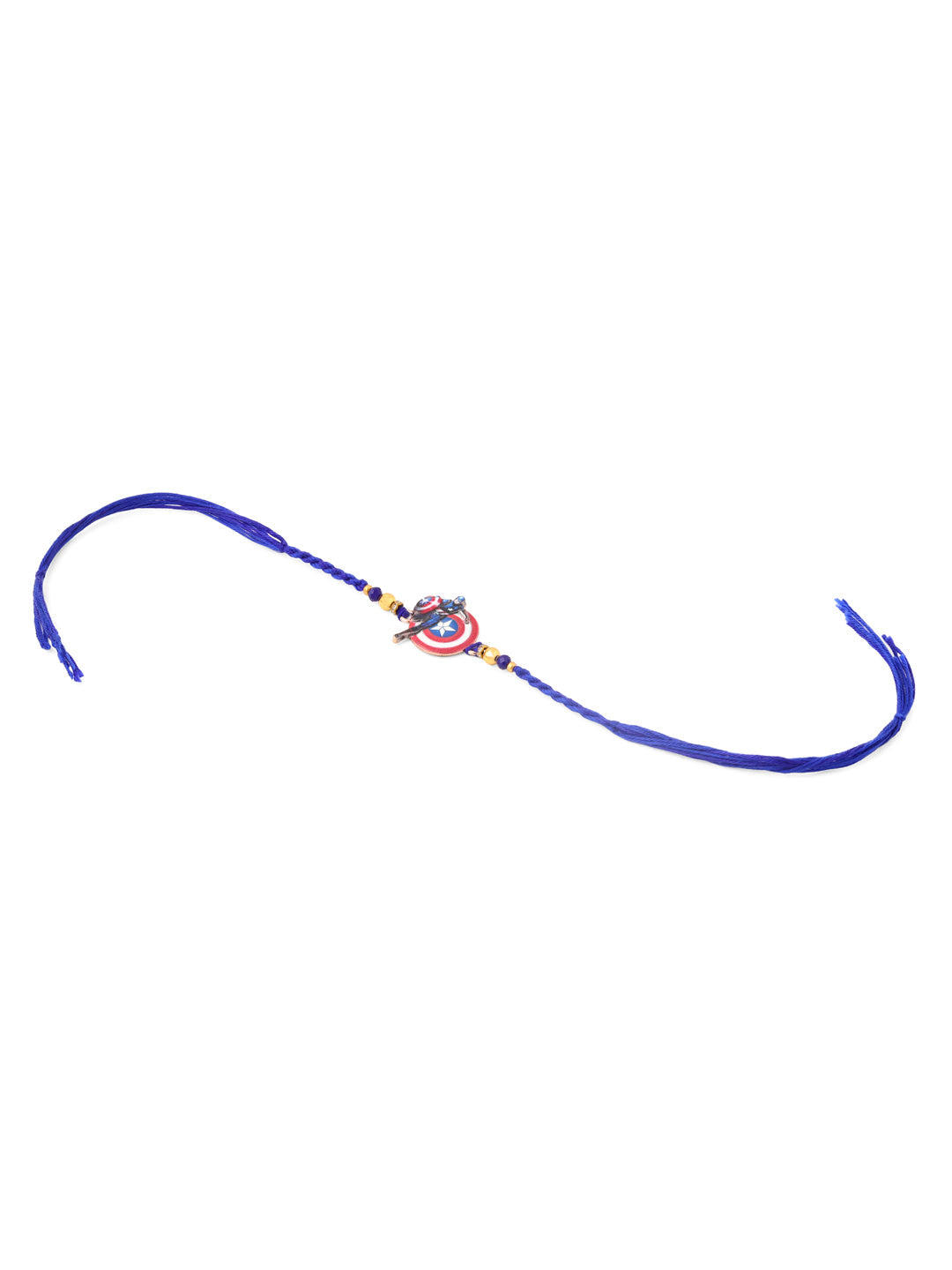 NVR Kids Superhero Blue Artificial Beads Thread Rakhi, Combo for Rakshabandhan