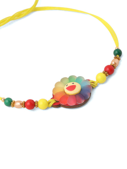 NVR Kids Multicolor Artificial Beads Rakhi, Combo for Rakshabandhan