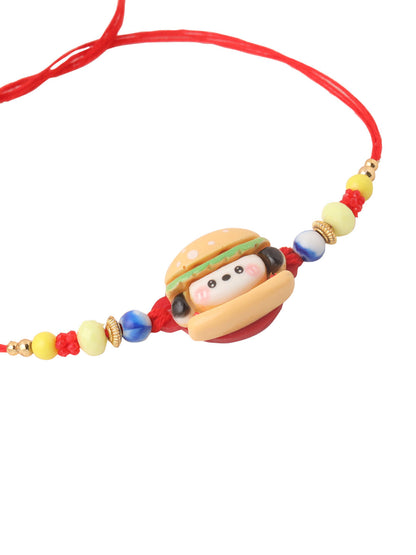 NVR Kids Cartoon Character Multicolor Artificial Beads Rakhi Combo