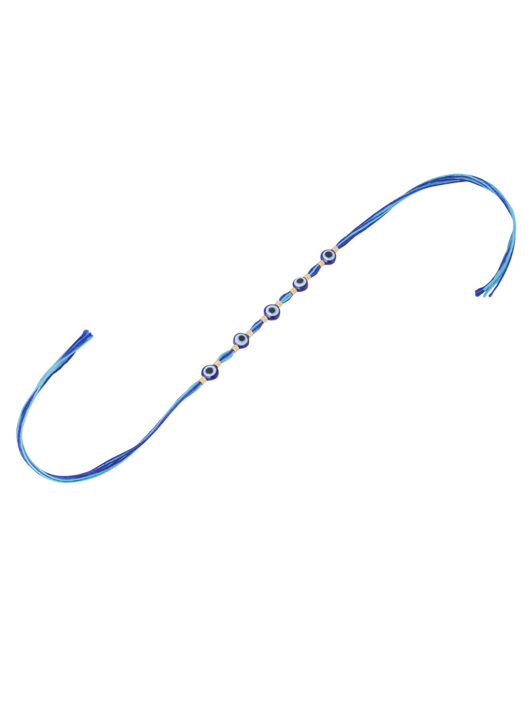 NVR Men's Blue Evil Eye Thread Rakhi, Combo for Rakshabandhan