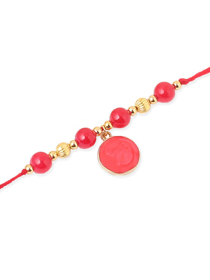 NVR Men Set of 3 Multicolor Artificial Beads Thread Rakhi, Combo for Rakshabandhan