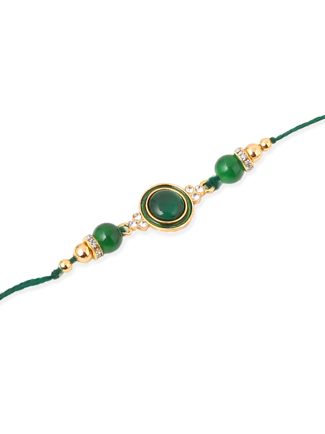 NVR Men Set of 3 Multicolor Artificial Beads & Pearls Thread Rakhi Combo