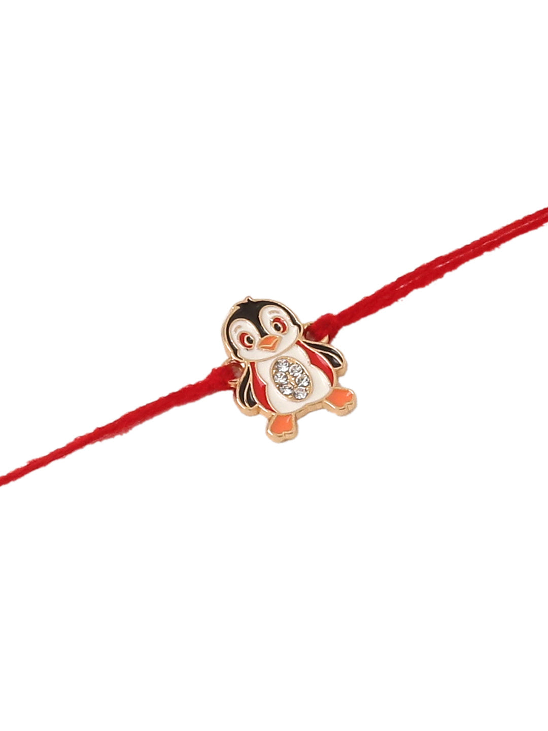 NVR Kids Set of 2 Cartoon Character Blue & Red Thread Rakhi with Roli Chawal Chandan & Mishri