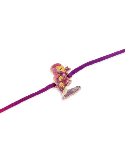 NVR Kids Set of 2 Cartoon Design Multicolor Thread Rakhi with Roli Chawal Chandan & Mishri