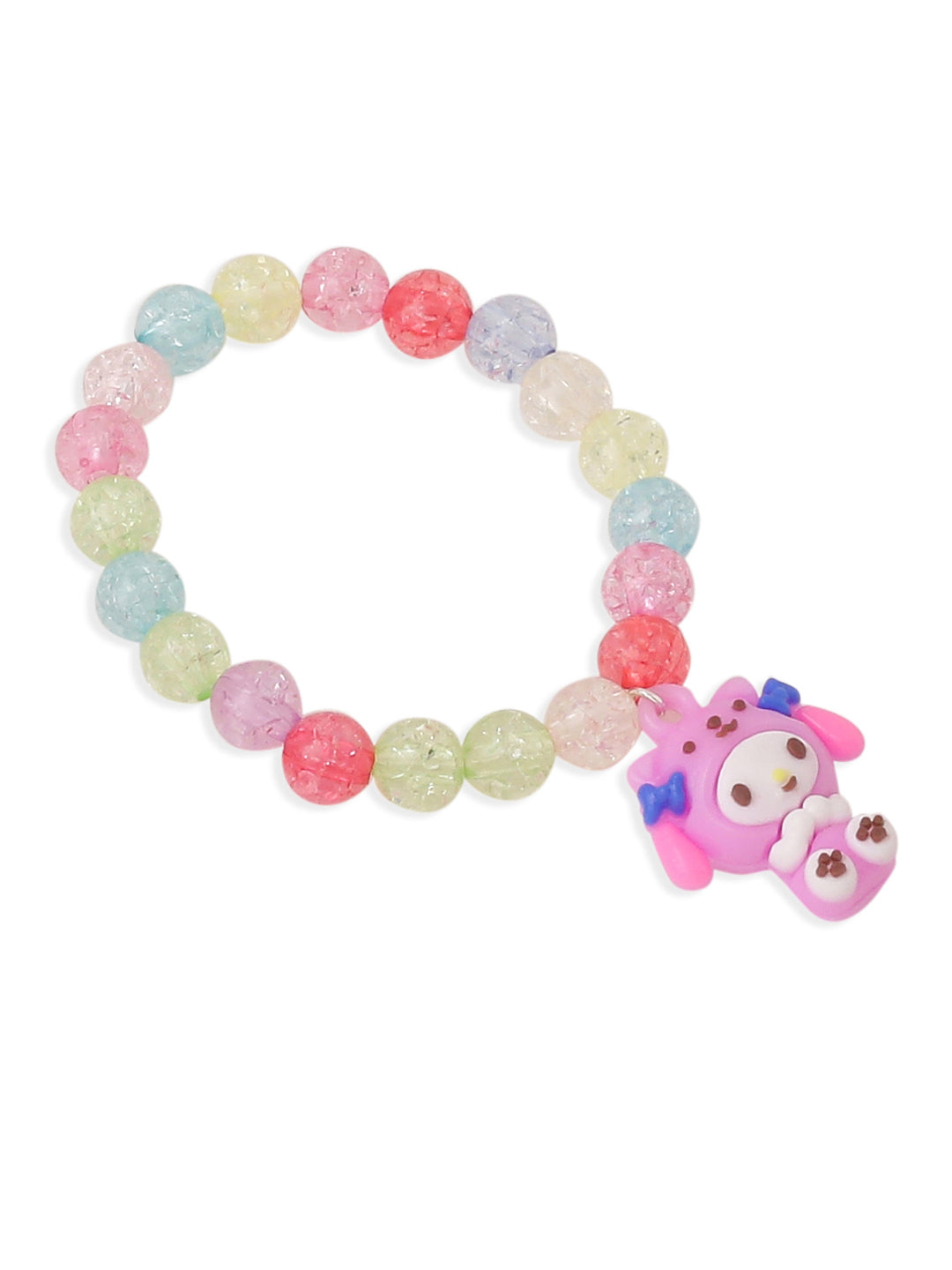 NVR Kids Set of 3 Cartoon Design Artificial Beads Thread Rakhi with Roli Chawal Chandan & Mishri