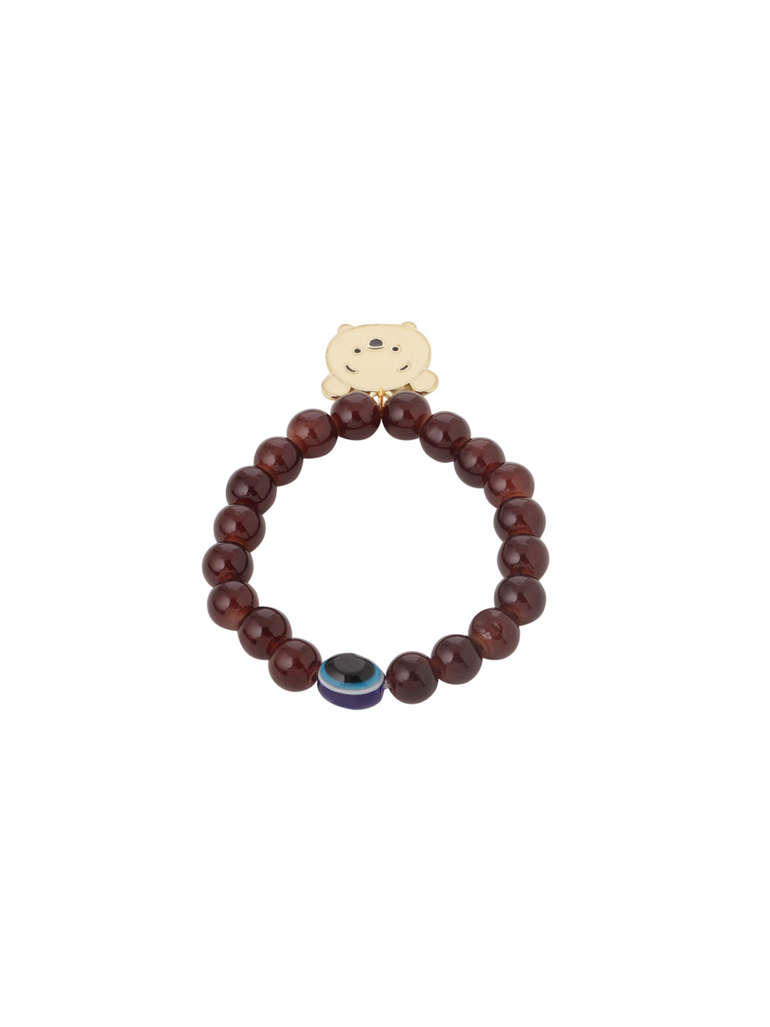 NVR Kids Cartoon Design Brown Artificial Beads Thread Rakhi, Combo for Rakshabandhan