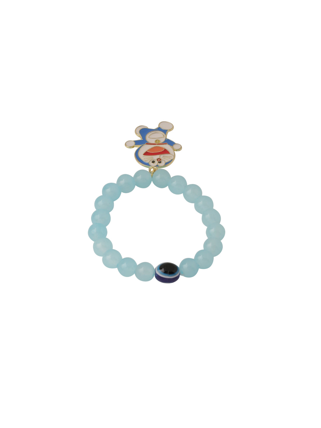 NVR Kids Cartoon Design Sky BLue Artificial Beads Thread Rakhi, Combo for Rakshabandhan