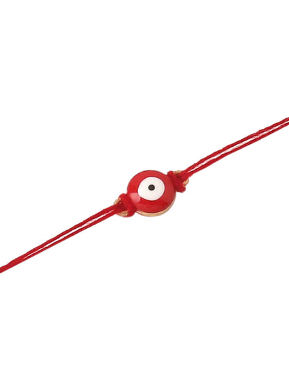 NVR Set of 3 Multicolor Evil Eye Men's Thread Rakhi, Combo for Rakshabandhan
