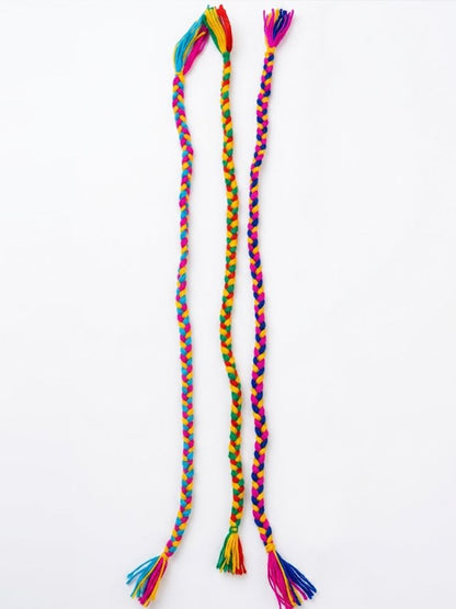 NVR Set of 3 Multicolor Thread Rakhi with Roli Chawal Chandan Mishri