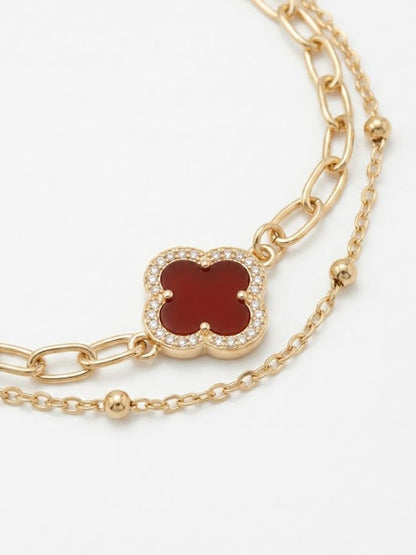 NVR Women Artrificial Stones Gold Plated Rakhi with Roli Chawal Chandan Mishri