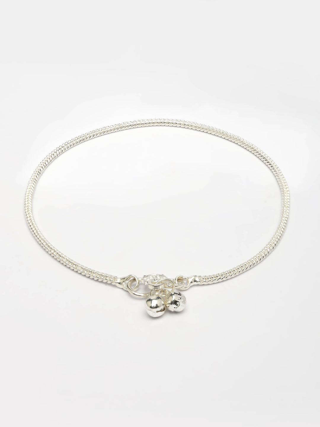 NVR Women's Pair of 2 Silver-Plated Anklets