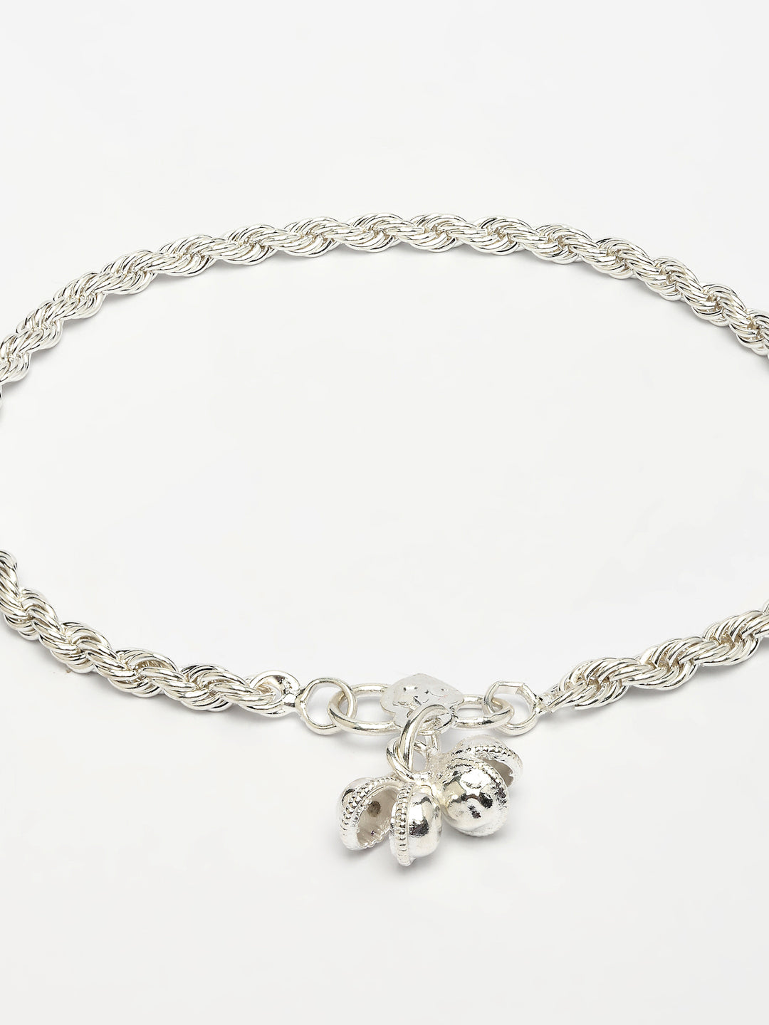 NVR Women's Pair of 2 Silver-Plated Anklets