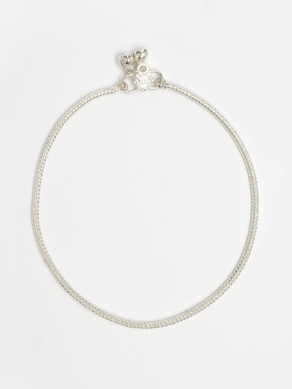 NVR Women's Set of 2 Silver-Plated Anklets