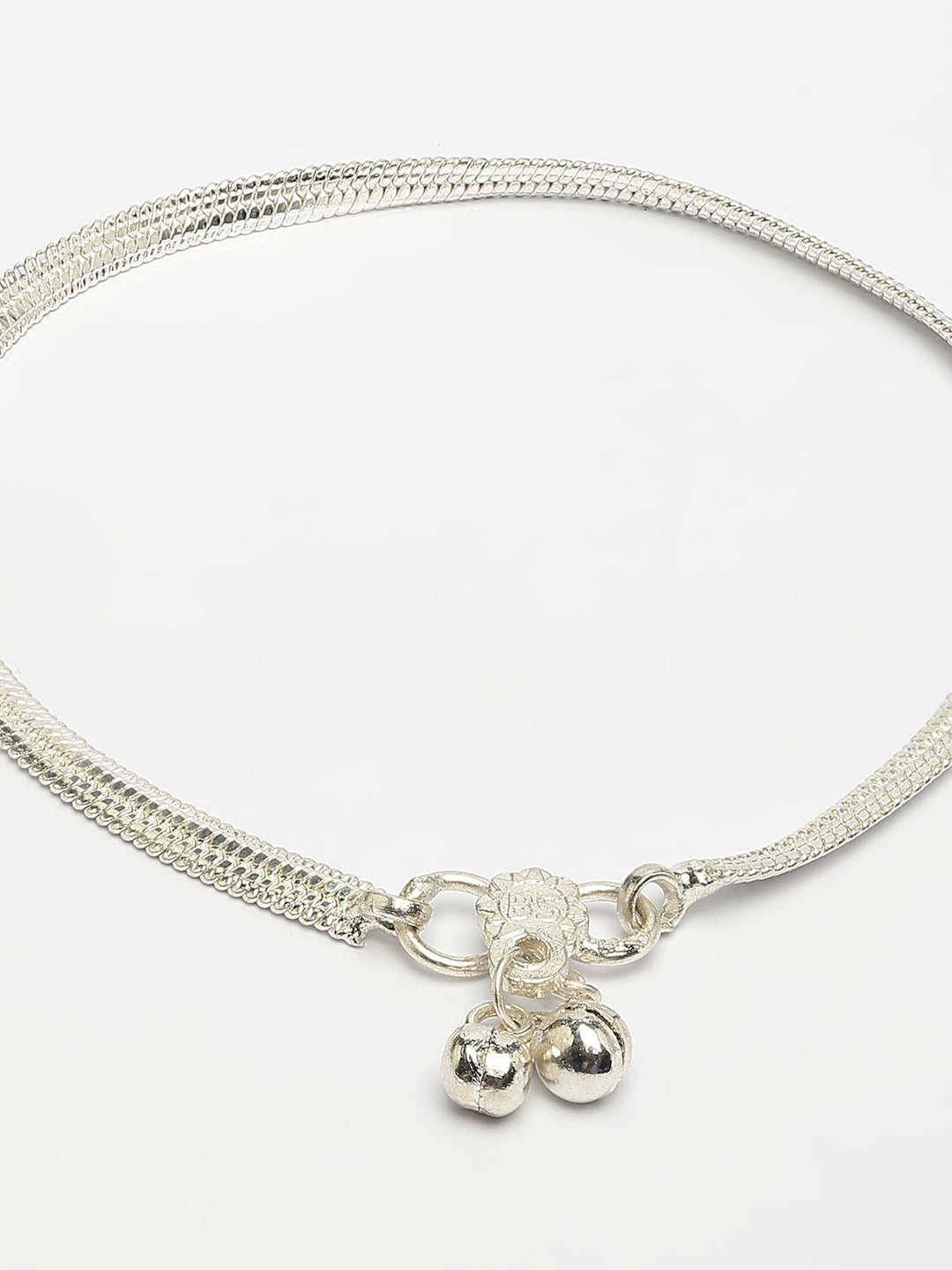 NVR Women's Set of 2 Silver-Plated Anklets