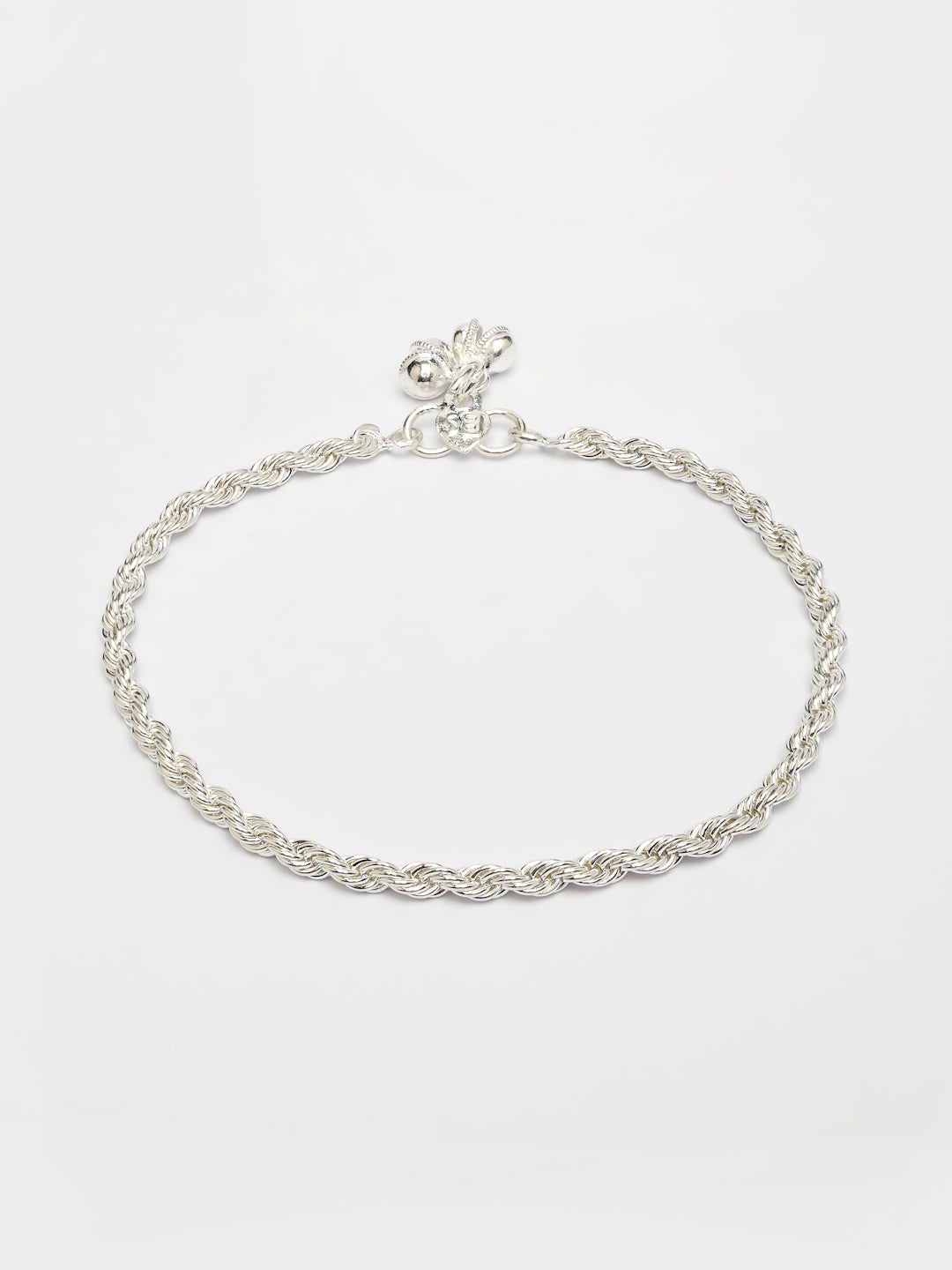 NVR Women's Set of 2 Silver-Plated Anklets