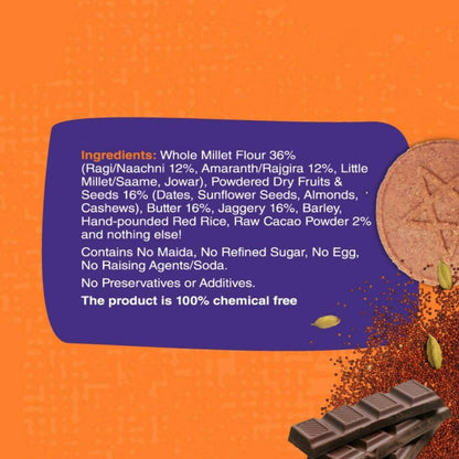 Early Foods Millet Ragi Choco Jaggery Cookies