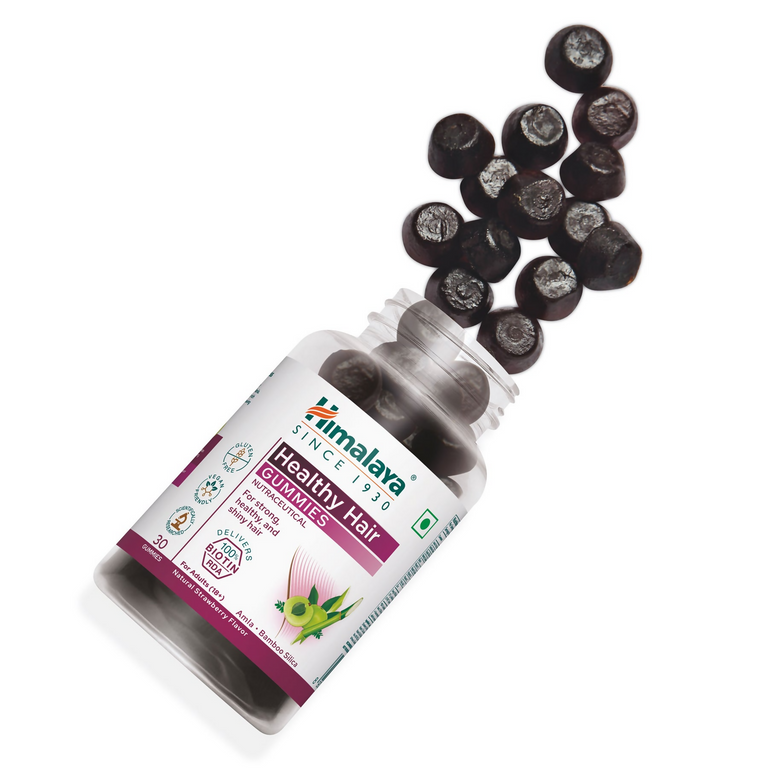 Himalaya Herbals Healthy Hair Gummies | Biotin & Herbal Blend | Daily Wellness Support
