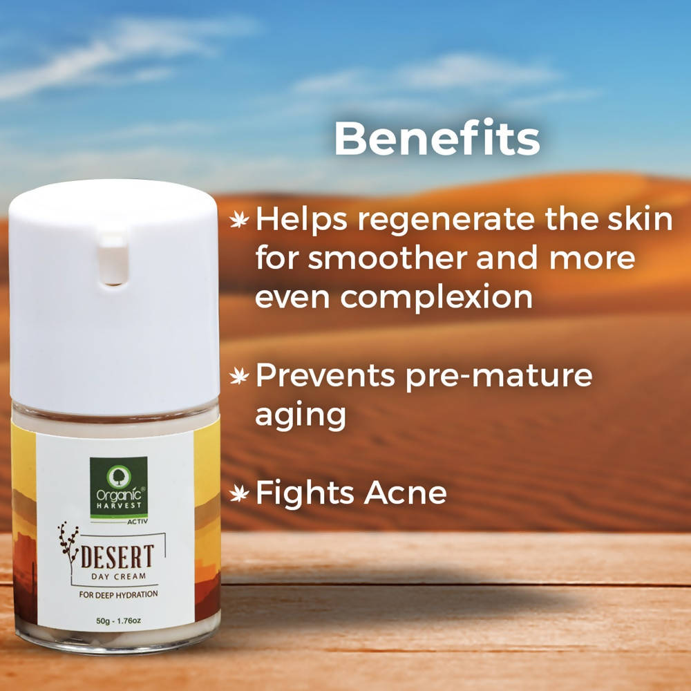 Organic Harvest Desert Day Cream For Deep Hydration - 50 gms