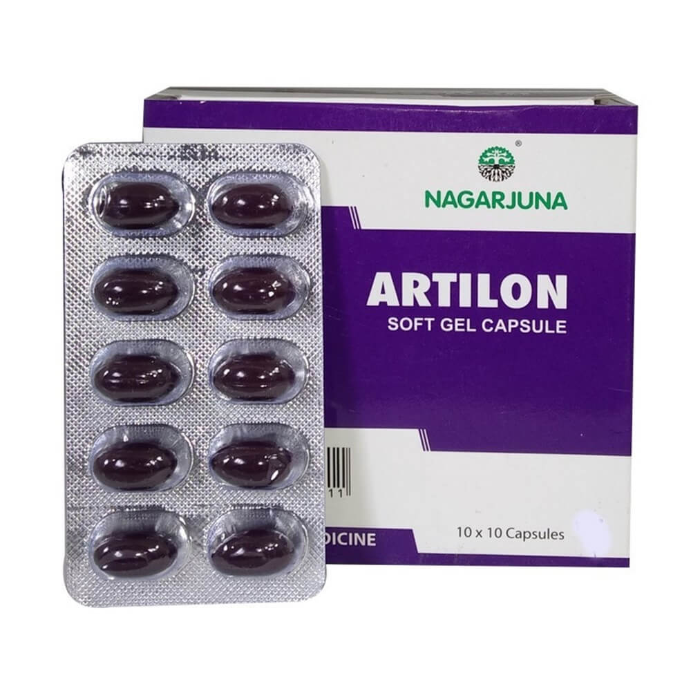 Nagarjuna Ayurveda Artilon Softgel Capsules - 100 tabs