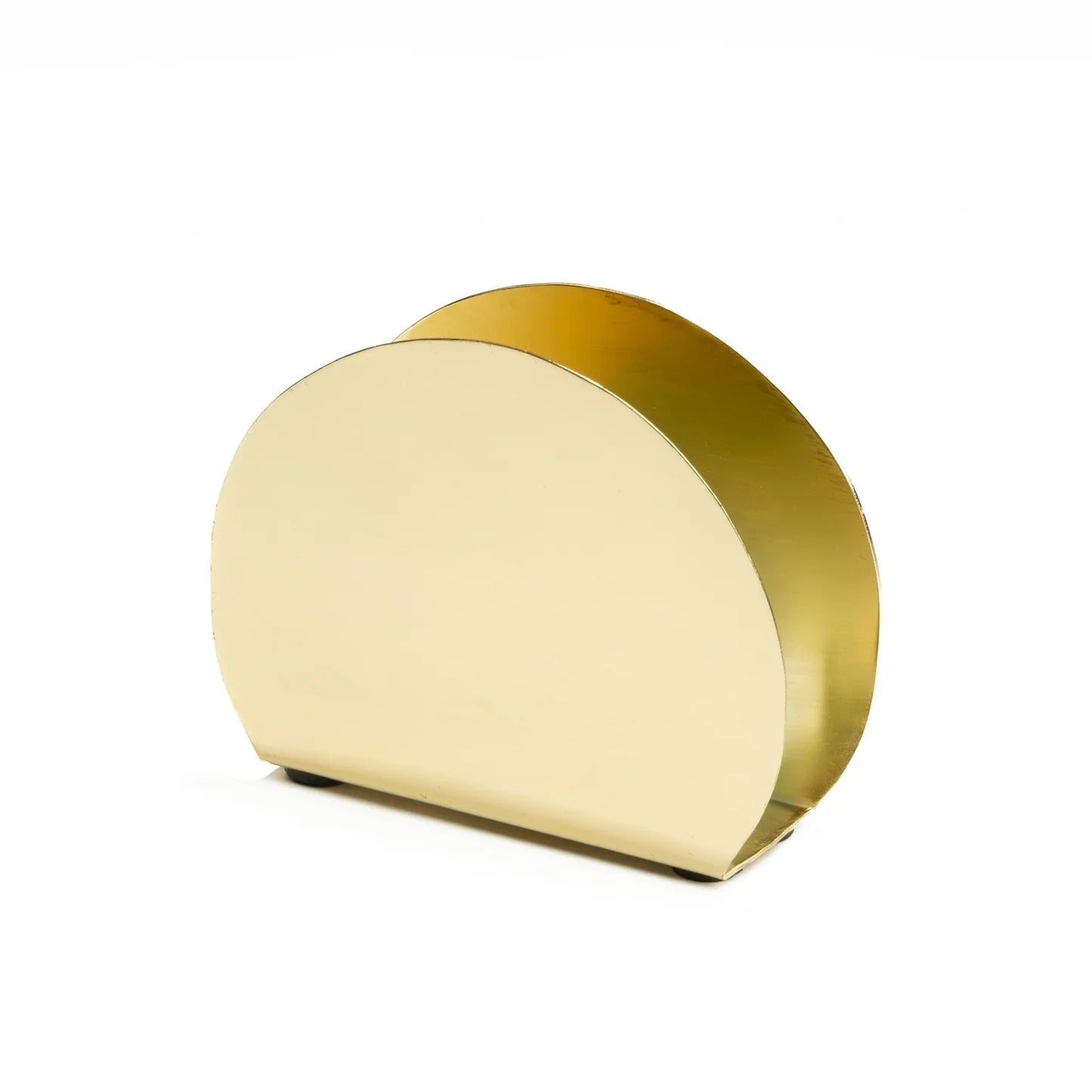 Nestroots Gleam Napkin Holder Gold Metallic Design
